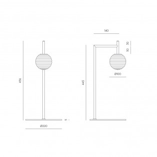 Lámpara de mesa LED Doul (3W)