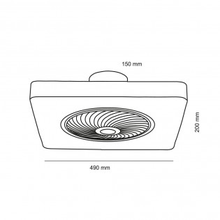 Ventilador de techo LED Monic CCT (40W)