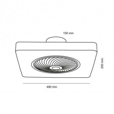 Ventilador de techo LED Monic CCT (40W)