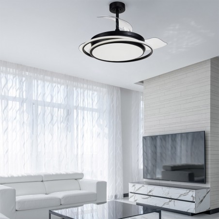 Ventilador LED con aspas plegables Antila CCT Dim (60W)