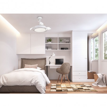 Ventilador LED con aspas plegables Antila Mini CCT (45W)