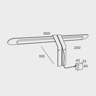 Aplique de pared LED Agora (7W)