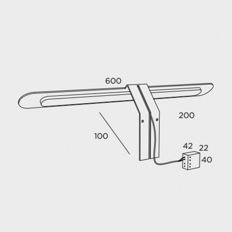 Aplique de pared LED Agora (7W)