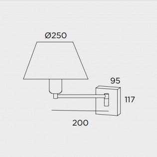 Aplique de pared Americana
