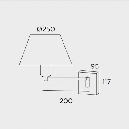 Aplique de pared Americana