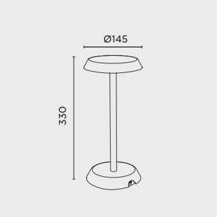 Lámpara de mesa LED Bateria (7W)