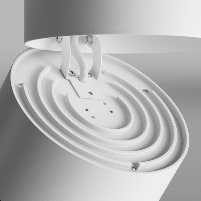 Linovum TENJO – Foco De Pared Orientable Blanco Para Bombilla GU10, Ideal Para Salón, Dormitorio O Oficina