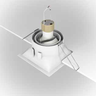 Empotrable de techo Dot Cuadrado