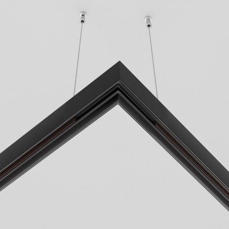 Esquina para carril magnético en suspension Exility