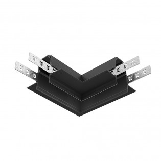 Accesorio esquina para carril magnético empotrable Exility