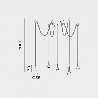 Lámpara colgante LED Mini (15W)