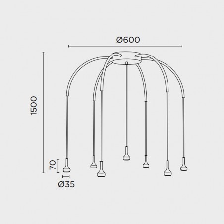 Lámpara de techo LED Mini (21W)
