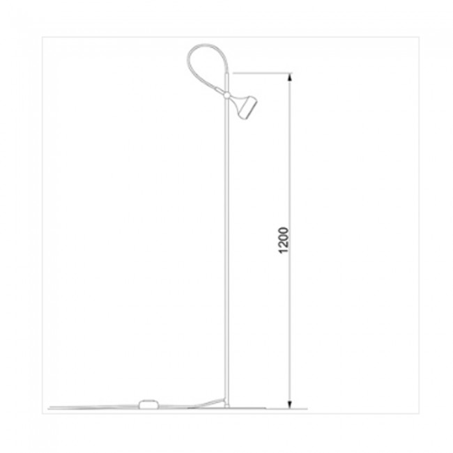 lampara de pie led mini maxi 8w