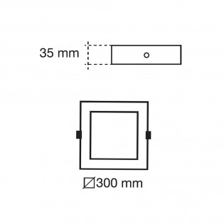 Plafón de techo LED para baños Know (30W)