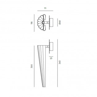 Aplique de pared LED Bion (5W)