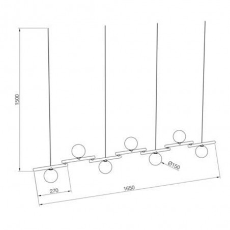 Lámpara colgante Zen (7 Luces)