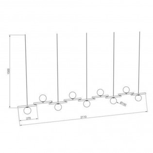 Lámpara colgante Zen (9 Luces)