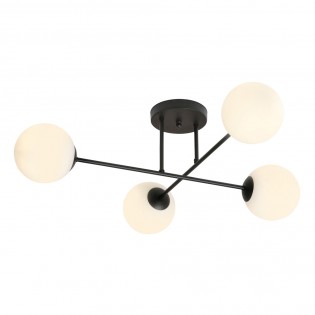 Plafón de techo Nicolo Opal (4 luces)