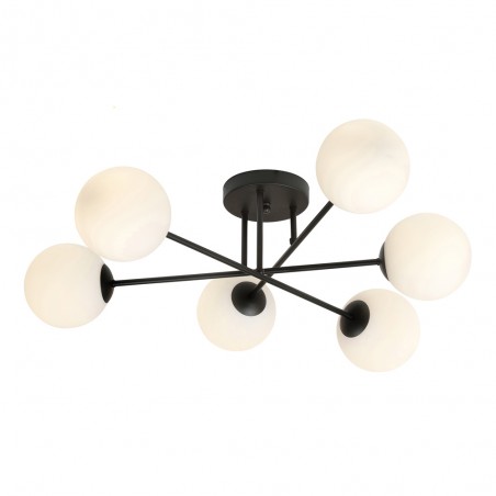 Plafón de techo Nicolo Opal (6 luces)