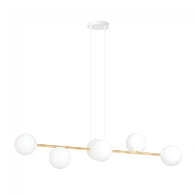 Lámpara de techo Cuaron II Opal (6 luces)