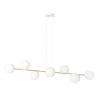 Lámpara de techo Cuaron II Opal (8 luces)