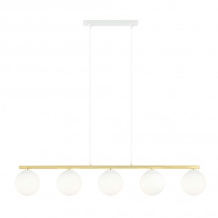 Lámpara colgante Etisa Blanco (5 luces)