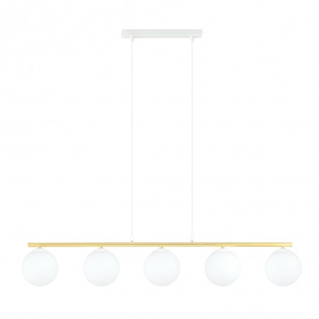 Lámpara colgante Etisa Blanco (5 luces)