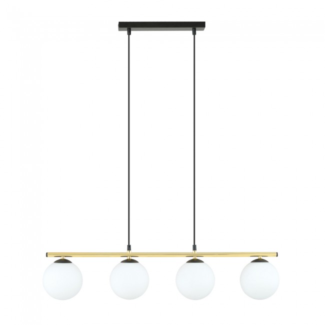 Lámpara colgante Etisa Negro (4 luces)