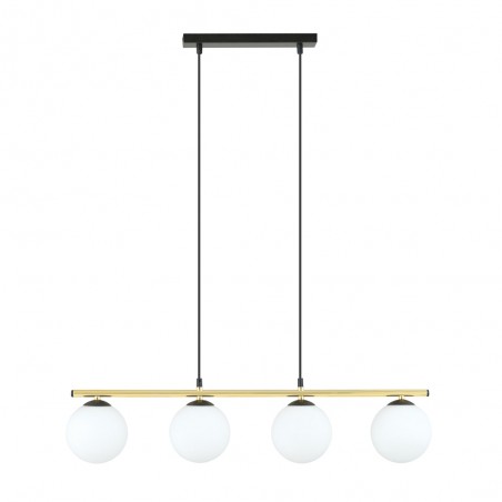 Lámpara colgante Etisa Negro (4 luces)