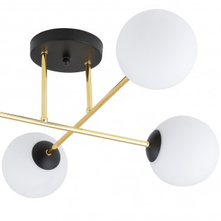 Plafón de techo Mendra Opal (4 luces)