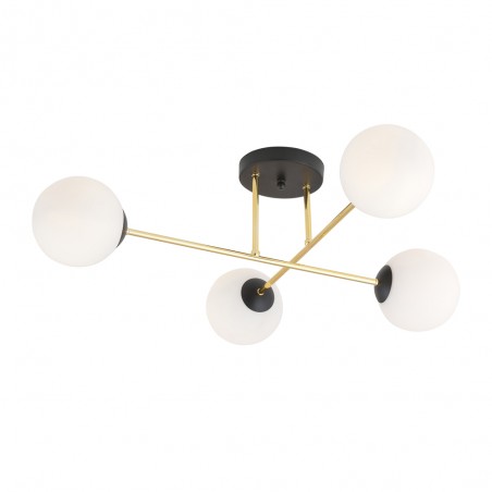 Plafón de techo Mendra Opal (4 luces)