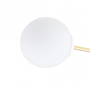 Plafón de techo Mendra II Opal (4 luces)