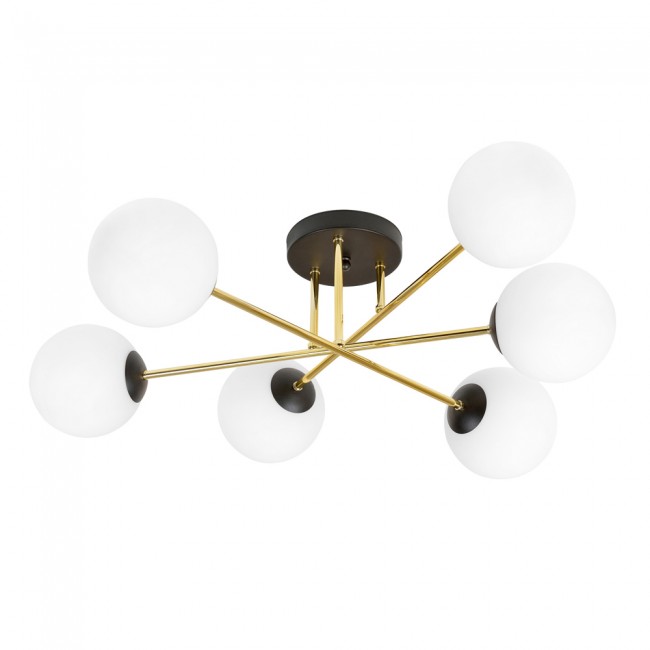Plafón de techo Mendra Opal (6 luces)