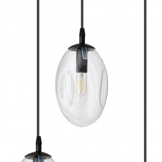 Lámpara colgante Celeste Transparente (6 luces)