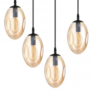 Lámpara colgante Celeste Ámbar (9 luces)
