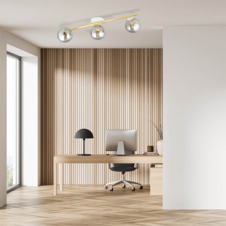 Regleta de techo Dadora II Grafito (3 luces)