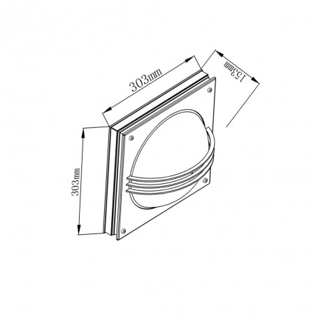 Aplique de pared de exterior Privas (2 luces)