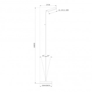 Lámpara de pie LED Aaron Dimmable (10W)
