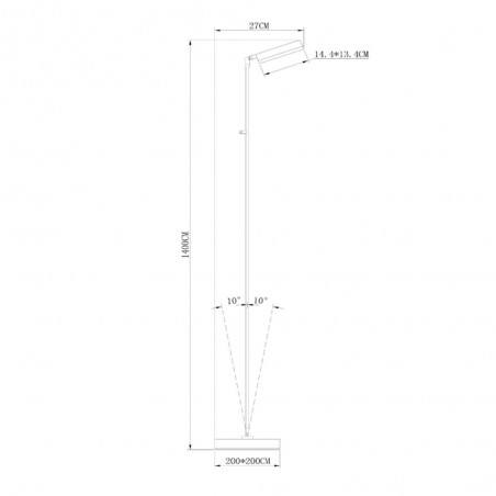 Lámpara de pie LED Aaron Dimmable (10W)
