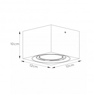Foco de techo LED Fedler Cuadrado (12W)