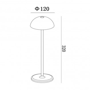 Lámpara de mesa de exterior LED Joy Dimmable (1,5W)