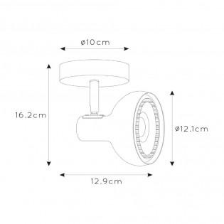 Foco de techo orientable Sensas