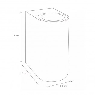 Aplique de pared de exterior Zaro II (2 luces)