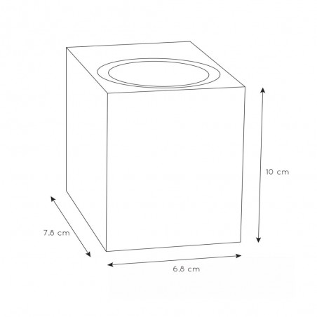 Aplique de pared de exterior Zaro