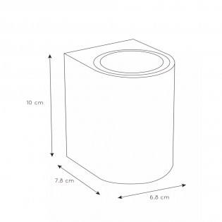 Aplique de pared de exterior Zaro II