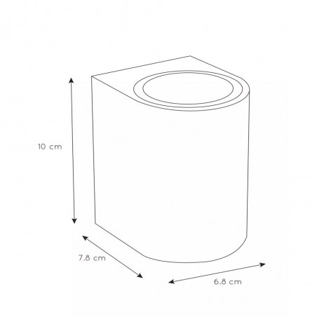 Aplique de pared de exterior Zaro II