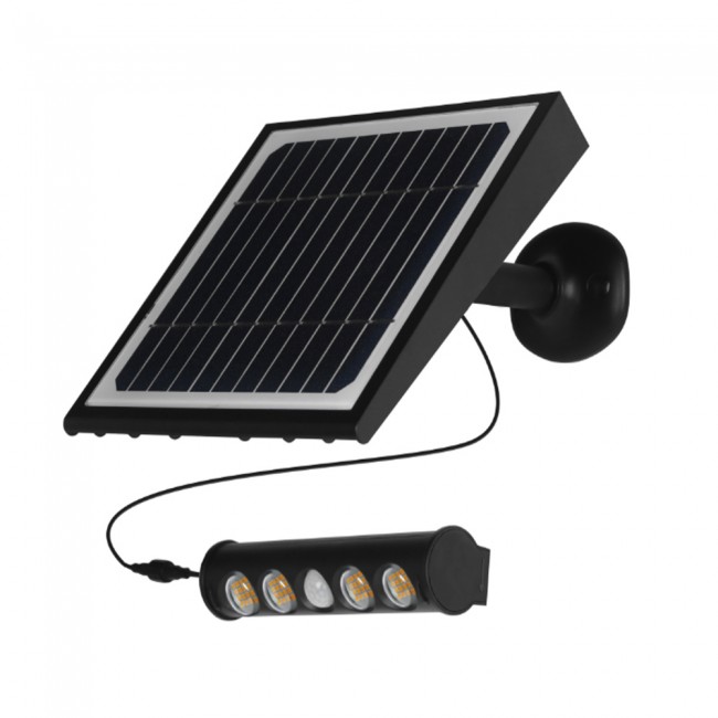 Aplique LED solar con sensor de movimiento Lamparas.es