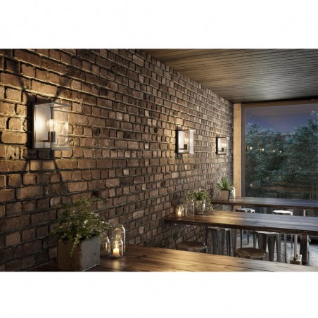Aplique de pared de exterior Claire Antracita