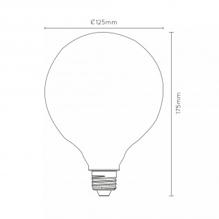 Bombilla LED E27 Opal G125 3-Step (8W)