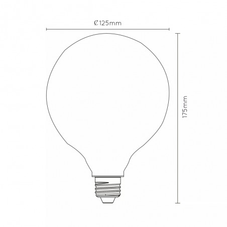 Bombilla LED E27 Opal G125 3-Step (8W)